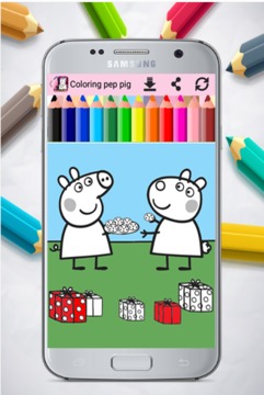 Coloring pappa Pig游戲截圖4