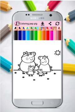 Coloring pappa Pig游戲截圖3