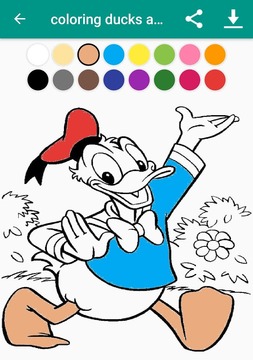 coloring duck and robots游戲截圖1