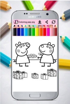 Coloring pappa Pig游戲截圖5