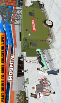 US Army Ambulance Rescue Game Simulator游戲截圖4