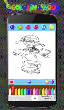 Coloring Book Ben 10 Ultimate Alien Heroes游戲截圖2