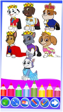 coloring paww patrol for fans游戲截圖2