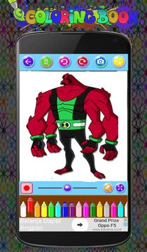 Coloring Book Ben 10 Ultimate Alien Heroes游戲截圖4
