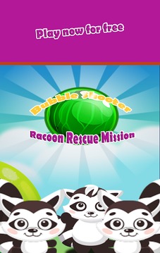 Bubble Shooter Racoon Rescue Mission游戲截圖1