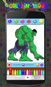 Hulk Coloring Game The Incredible Super Heroes游戲截圖4