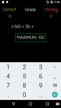 Addition Practice: Negative Numbers游戲截圖2