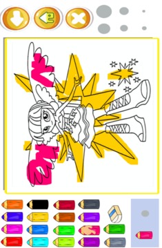 Coloring Pony Paintting Drawing Book Game游戏截图1