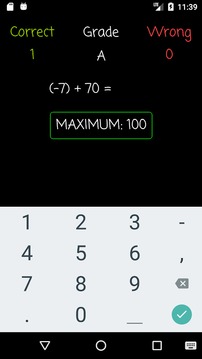 Addition Practice: Negative Numbers游戲截圖1