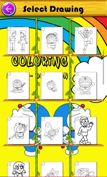Coloring Nobita-Doraemon For Kids 2018游戲截圖3