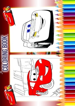 How To Color Lightning Mcqueen游戲截圖2