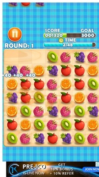 Fruits Candy Crush游戲截圖1