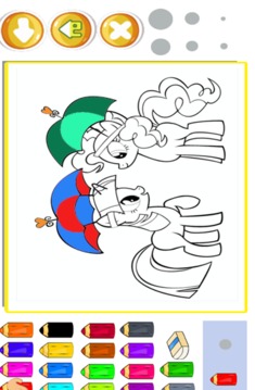 Coloring Pony Paintting Drawing Book Game游戏截图3