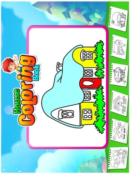 House Coloring Book - Colorin Book For Kids游戏截图2