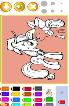 Coloring Pony Paintting Drawing Book Game游戲截圖5