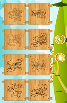 Coloring Pony Paintting Drawing Book Game游戏截图4