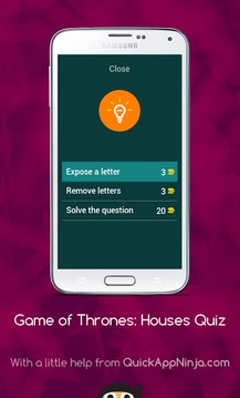 Game of Thrones: Houses Quiz游戲截圖2
