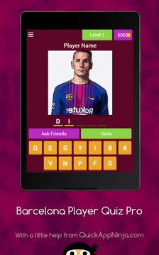 Barcelona Player Quiz Pro游戲截圖3