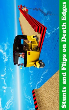 Off Road Tuk Tuk Auto Rickshaw Stunts游戲截圖2