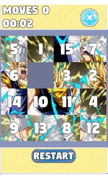 Puzzle for : Dragon Ball Z Sliding Puzzle游戲截圖4