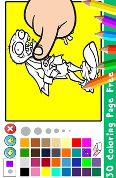 Colors Zombie and Plant Cartoon vs Paint游戲截圖2