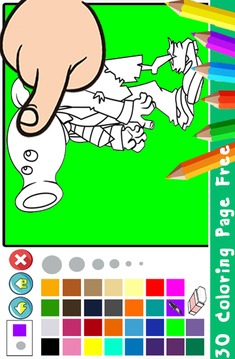 Colors Zombie and Plant Cartoon vs Paint游戲截圖4