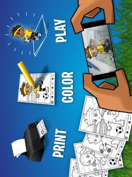 3D Soccer - Color & Play in AR游戲截圖2