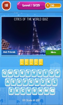 Cities of the World Quiz -Guess the City游戲截圖2