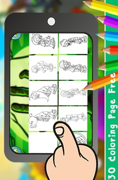 Colors Zombie and Plant Cartoon vs Paint游戲截圖5