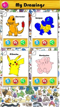 Coloring Book of Pokem Monsters游戲截圖4