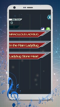 Ladybug Miraculous Piano Tiles Music游戲截圖3