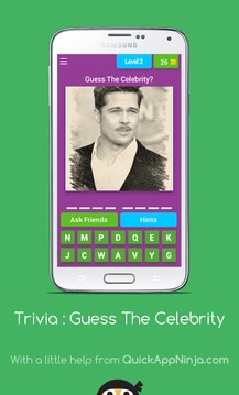 Trivia : Guess The Celebrity游戲截圖2