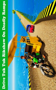 Off Road Tuk Tuk Auto Rickshaw Stunts游戲截圖1