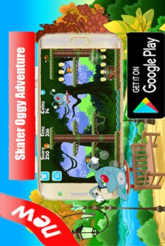 Skater Oggy Adventure游戲截圖3