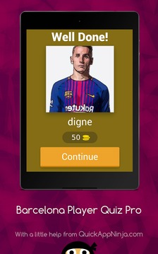 Barcelona Player Quiz Pro游戲截圖2