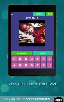 GUESS YOUR SUPER HERO GAME游戲截圖3