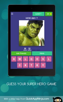 GUESS YOUR SUPER HERO GAME游戲截圖5