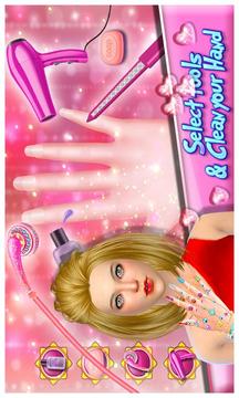 Valentine Love Fashion Nail Art Salon游戲截圖3