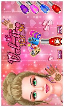 Valentine Love Fashion Nail Art Salon游戲截圖4