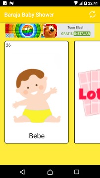 Baraja y Carta - Lotería Baby Shower游戲截圖4