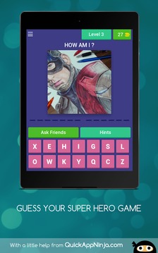 GUESS YOUR SUPER HERO GAME游戲截圖2