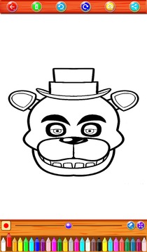 **Coloringbook: 5night AF Fans游戲截圖5