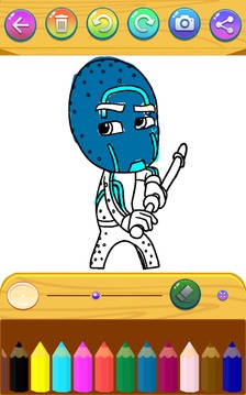 PJ-Masks Coloring book game游戲截圖1