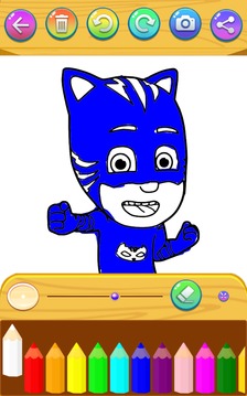 PJ-Masks Coloring book game游戲截圖3