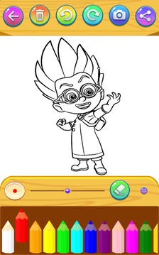 PJ-Masks Coloring book game游戲截圖2