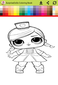 Surprise Dolls LOL Coloring book游戲截圖2