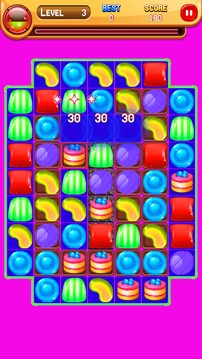 Sweet Candy Fun - Match 3游戏截图1