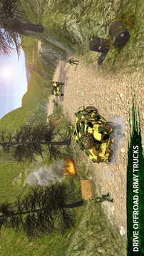 Army Truck Driving Simulator: Army off road Driver游戲截圖3