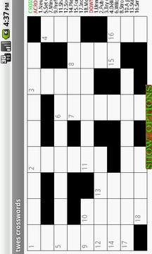 Twes Crosswords Lite游戲截圖5