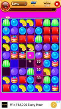 Sweet Candy Fun - Match 3游戲截圖4
